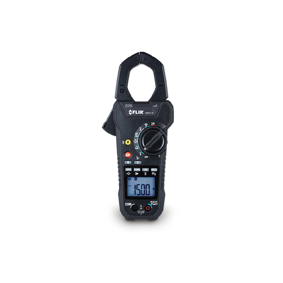 Pinza Amperimétrica FLIR CM78-PV True RMS para Sistemas Fotovoltaicos e Industriales