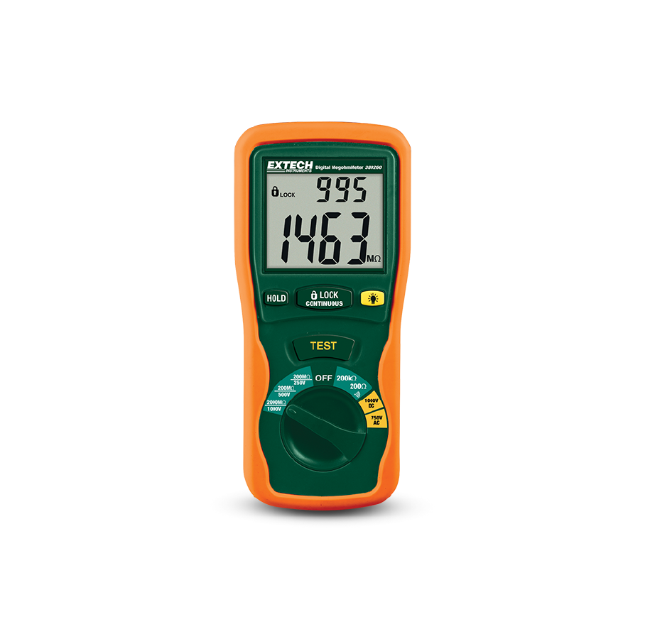 Megóhmetro Digital Rango Automático Extech 380260