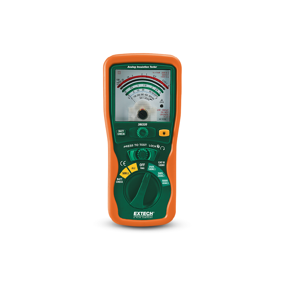 Probador de Aislamiento Analógico Extech 380320