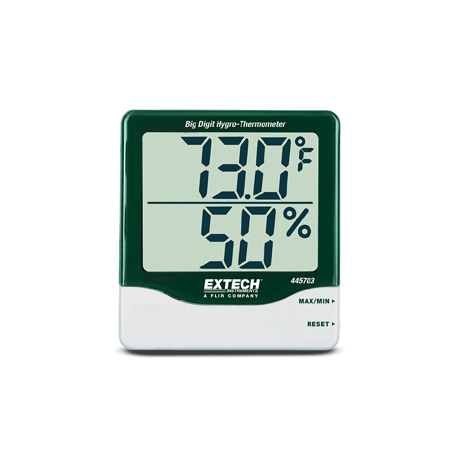 Termohigrómetro de Pantalla Grande Extech 445703