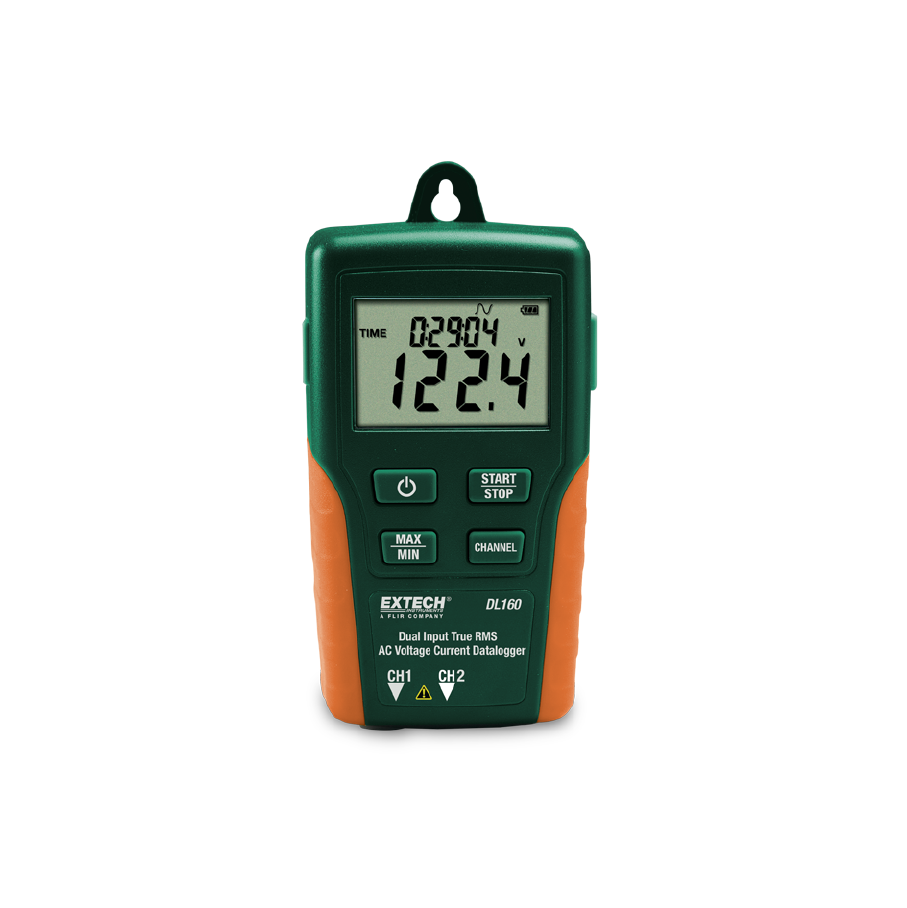 Data Logger Dual de Corriente y Voltaje CA Extech DL160