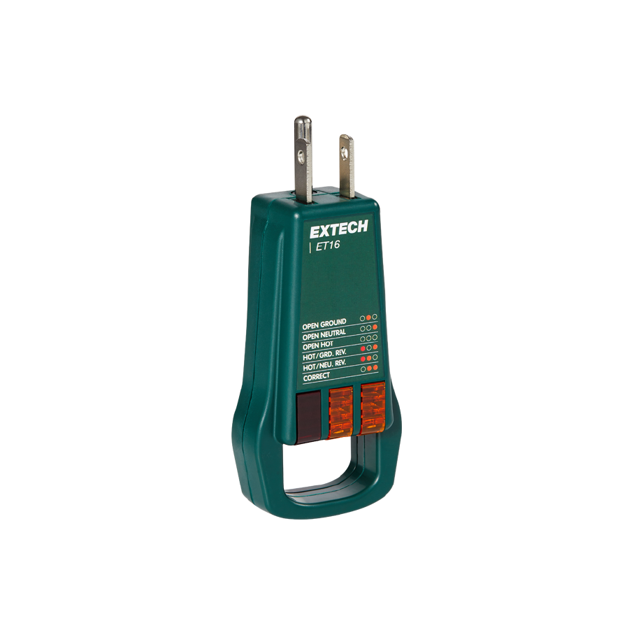 Probador de Tomacorrientes GFCI Extech ET16