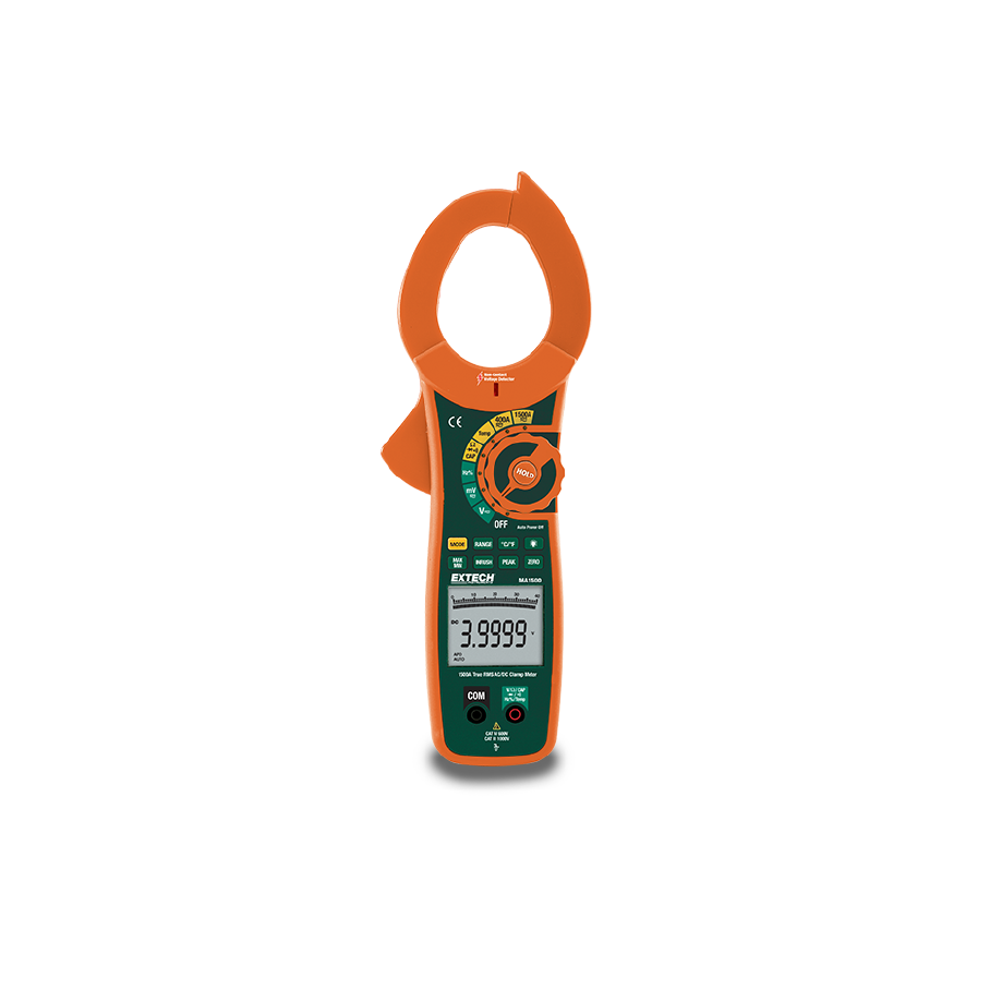 Pinza Amperimétrica Industrial True RMS 1500A Extech MA1500