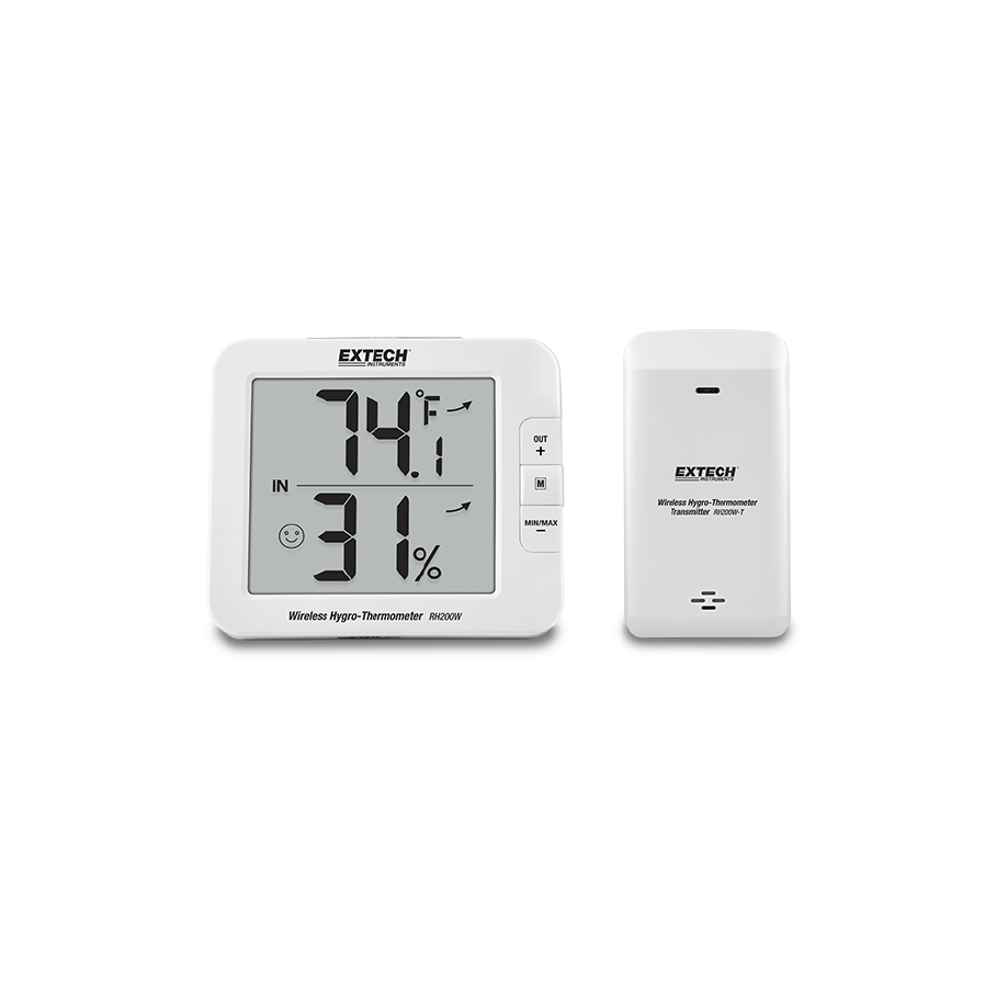 Estación de Monitoreo Inalámbrica de Temperatura y Humedad Extech RH200W
