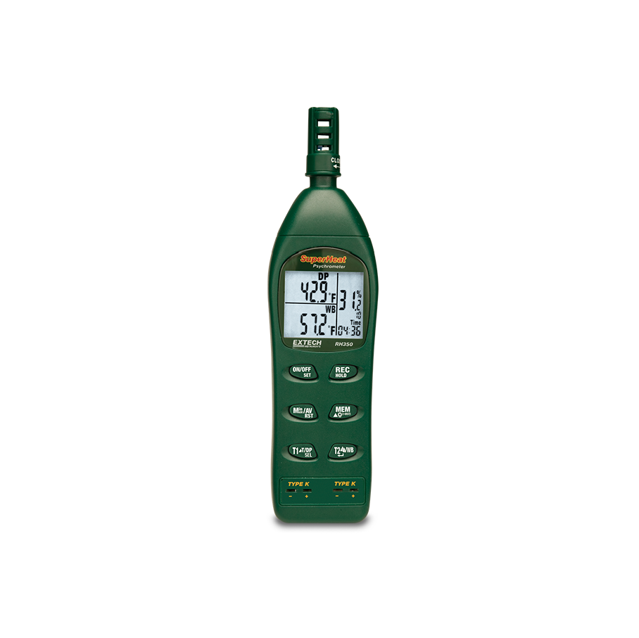 Psicrómetro de Doble Entrada Extech RH350