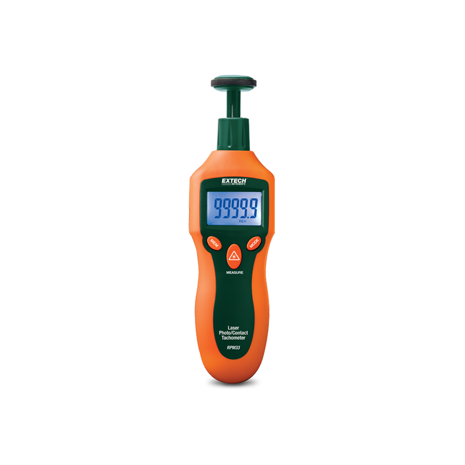 Tacómetro Láser y Contacto Extech RPM33
