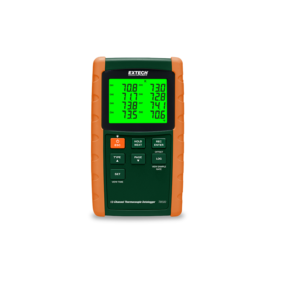 Datalogger de Temperatura de 12 Canales Extech TM500