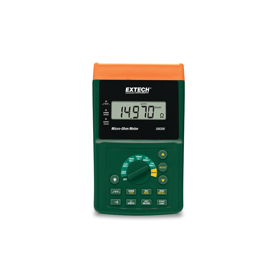 Microóhmetro Digital de Alta Precisión Extech UM200